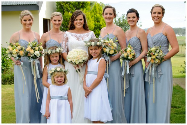 Cornflower blue wedding dresses