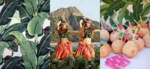 retro surf bridal shower