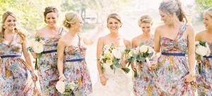 floral print bridesmaids F