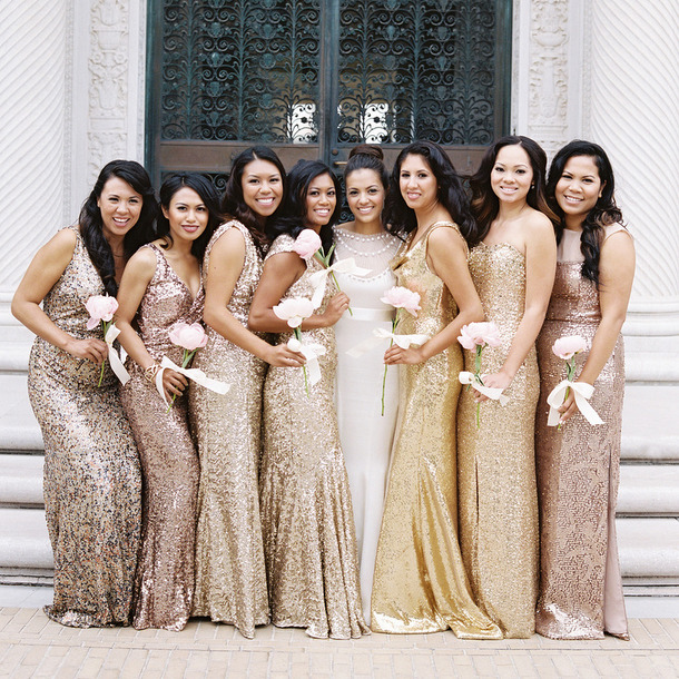 Multi Color bridesmaids drresses