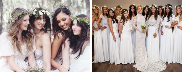 SouthBound Flower crowns  bridesmaids  Bridesmaid Boho Bride flower Crowns